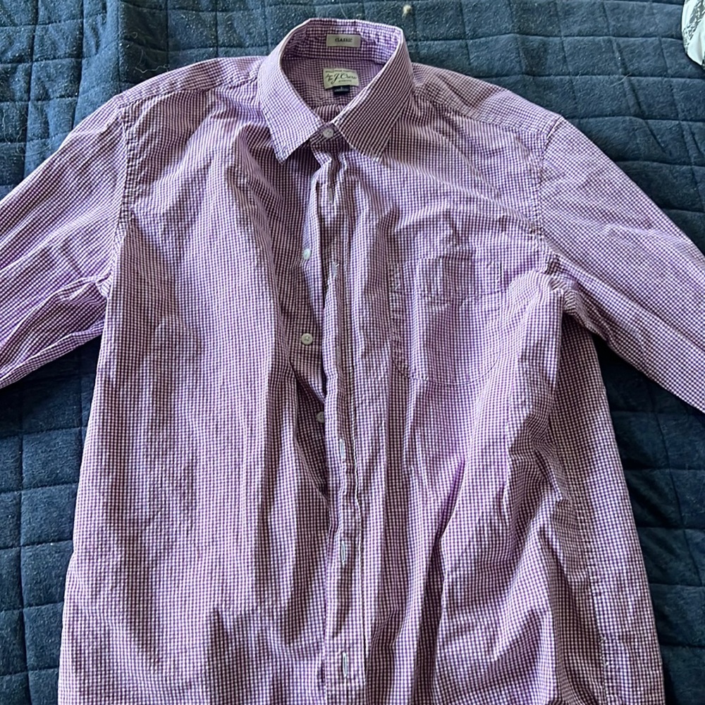 J. Crew mens long sleeved button down